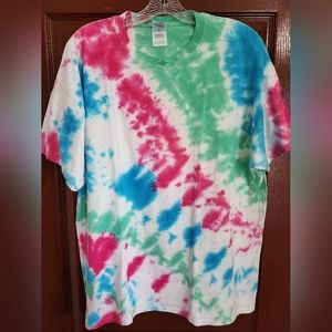 Short-sleeved tie-dyed tee shirt, size XL #54